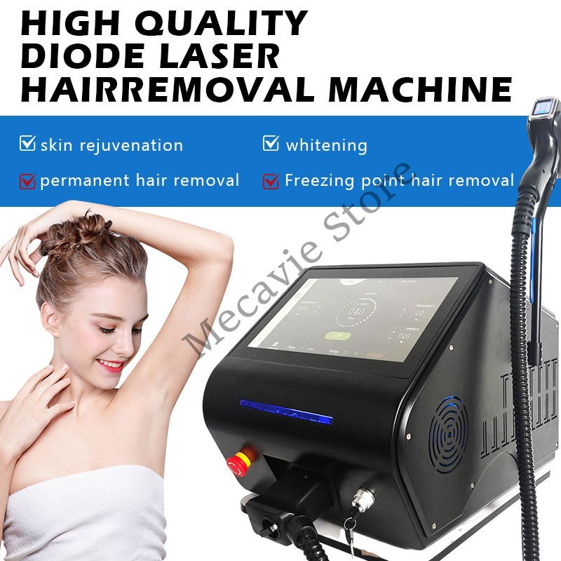 Diode Laser Hair Remover Cold Cooling Multi Spot Touch Screen Beauty Machine