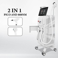 2IN1 Diode Laser Hair Removal ND Yag Laser Tattoo Removal Machine Whitening Skin