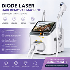 Professional Diode Laser Hair Removal Machine 16 Bars 4 Wavelengths CE Certified