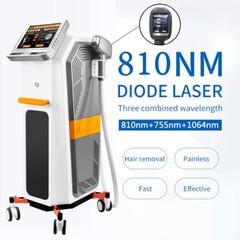 Diode Laser Hair Removal Machine 755nm 810nm 1064nm Painless Skin Rejuvenation