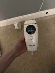 Nood The Flasher 2.0 IPL Hair Removal Device White Pain-Free LCD 600000 Flashes