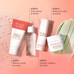 Peach & Lily – Glass Skin Discovery Kit (4 Products) – 1 Cleanser, KIT, Pink
