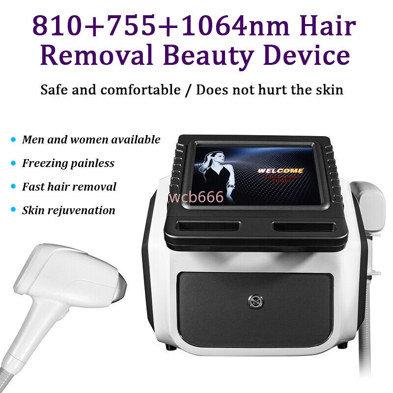810/755/1064nm Diode Laser Hair Removal Painless Body Skin Rejuvenation Machine