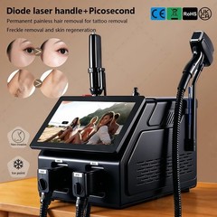 2 In 1 Diode Laser Hair Removal & ND Yag Pico Laser Tattoo Removal Skin Care