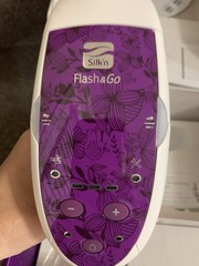 Silk’n Flash&Go IPL Hair Removal Device, White/Purple, Arms Legs Underarms