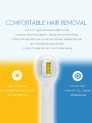 1 Y. Warranty Permanent Hair Removal For Women & Men With ICE Cool IPL
