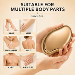 Crystal Hair Eraser for Women and Men, Gentle Exfoliating Hair Removal Tool, Reu