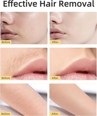 Facial Hair Removal for Women, Painless Facial Hair Remover 2 Replacement Heads