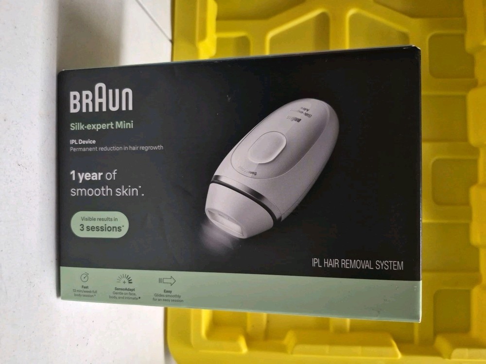 New Braun Silk-Expert Mini Home Laser Hair Removal for Women and Men. Brand New!
