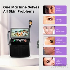 2 IN 1 755 808 1064nm Diode Laser Hair Removal Machine Pico Laser Tattoo Removal
