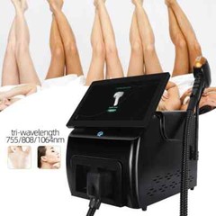 2026 Portable 3 Wave 1064 755 808nm Diode Laser Cooling Hair Removal Machine
