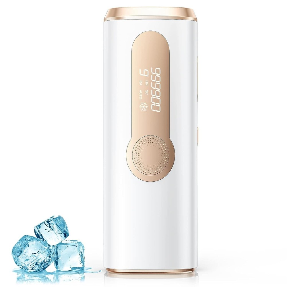 IPL Laser Hair Removal Women & Men Ice Cooling, Painless, Permanent Hair Reduce