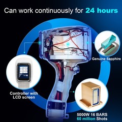 2 in 1 LCD Touch Handle Diode Laser Hair Removal & Pico Tattoo Removal Machine