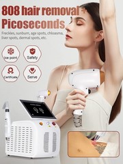 755 808 1064 Diode Laser Permanent Hair Removal Picosecond Nd Yag Tattoo Removal