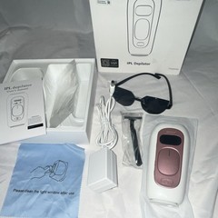 ARTOLF PA2 IPL Hair Removal Device White Pink 5 Levels Corded w/ Sunglasses