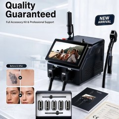 2-in-1 Diode & Pico Laser Hair Removal Tattoo Removal Beauty Machine 4-wave