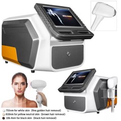 Painless Hair Removal 810nm Machine Diode Laser Ice Skin Rejuvenation Whitening