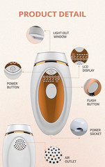 999900 Flashes IPL Epilator Laser Hair Removal LCD Display Painless Permanent
