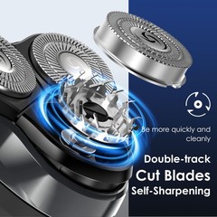 Abgab Electric Rechargeable Shaver For Dry Electric Razor Ipx7 Waterproof
