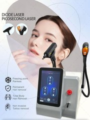 2 in 1 755/808/940/1064nm Diode Laser Hair Removal Pico Tattoo Removal Machine