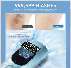 Laser Hair Removal for Women and Men – Permanent Painless Ice Cooling IPL Device