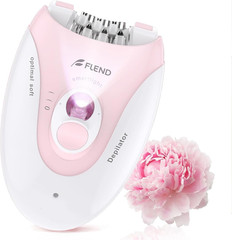 Smooth Glide Epilator for Women, Painless 2-Speed Hair Removal Device with LED L