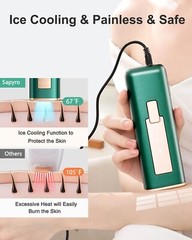 Sapyro IPL Hair Removal Device with Ice-Cooling Technology For woman and man