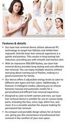 Yamangu Laser Hair Removal Device For Women Or Men Painless NEW