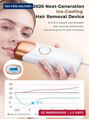 Ubroo Laser Hair Removal with 5℃ Ice Cooling,Hand-held Hair Removal Device IPL H