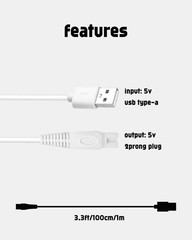 5V Charger Compatible with Akunbem Women Electric Shaver USB Charging Cable