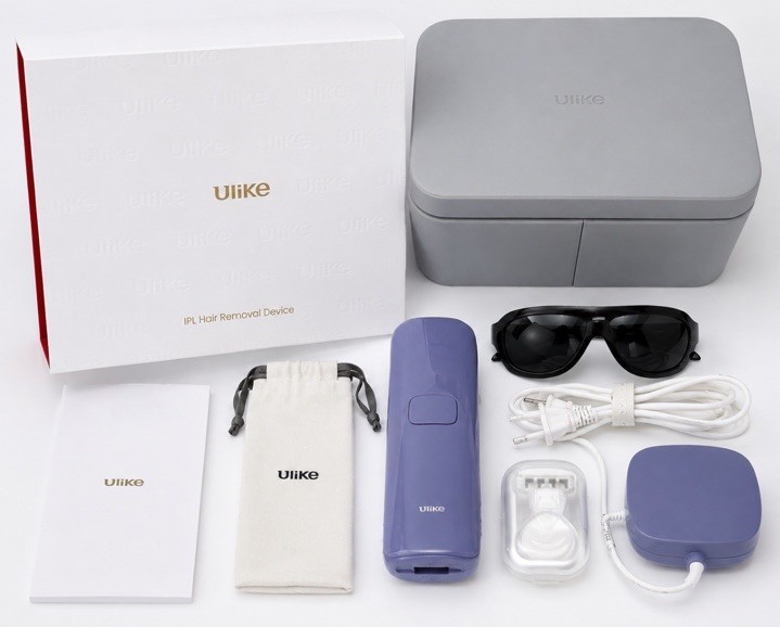 Ulike Air Series IPL Hair Removal Device Purple Complete Kit Tested UI06 PR