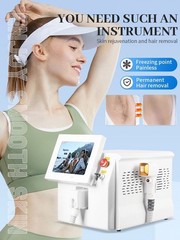 Laser hair removal device, facial, body, and underarm cooling system
