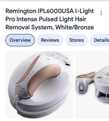 Remington IPL6000 I-Light Pro Professional Laser Hair Removal