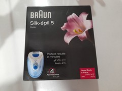 Braun Silk-e’pil 5 Xelle Epilator for legs , Body & Face with 4 Accessories