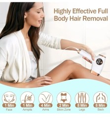 IPL Hair Removal Device, Portable Permanent Hair Reduction for Men and Women,…