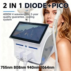 2-In-1 Picosecond 808 Diode Laser Machine for Hair Removal Tattoo Removal Skin