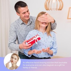 Facial Hair Removal for Women, Painless Facial Hair Remover 2 Replacement Heads