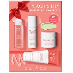 Peach & Lily – Glass Skin Discovery Kit (4 Products) – 1 Cleanser, KIT, Pink