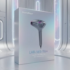 Open Box DermRays V6S 1064nm Diode Laser Hair Removal Device All Skin Types