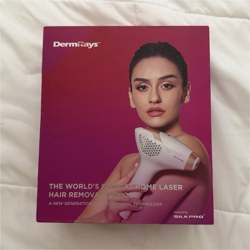 DermRays LHR-V4S-810 Portable Laser Hair Removal Device White/Gold 6 Settings