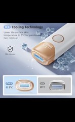 ⚡️Laser Hair Removal Ubroo IPL Hair Removal Device with 5℃ Ice Cooling, 3 In 1
