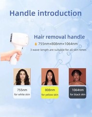 2 in 1 LCD Touch Handle Diode Laser Hair Removal & Pico Tattoo Removal Machine