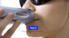BLEX IPL Hair Removal Device Corded Electric w/ Sunglasses, Gray/Black