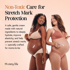 MOMMY LIFE Preggie Paste Belly Butter – Stretch 4 Ounce (Pack of 1), White