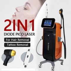 2-in-1 808nm diode laser hair removal nd yag Pico laser tattoo removal Machine