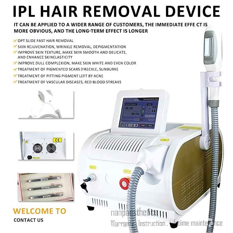 PRO IPL Elight OPT Laser Permanent Hair Removal RF Skin Care Salon Machine