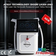 2IN1 Ice Cooling 4 Wavelength Diode Pico YAG Laser Hair Tattoo Removal Machine