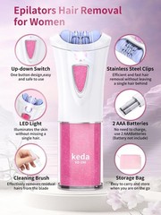 Glabrouse Skin Epilator, Glamorous Epilator for Face, Pink