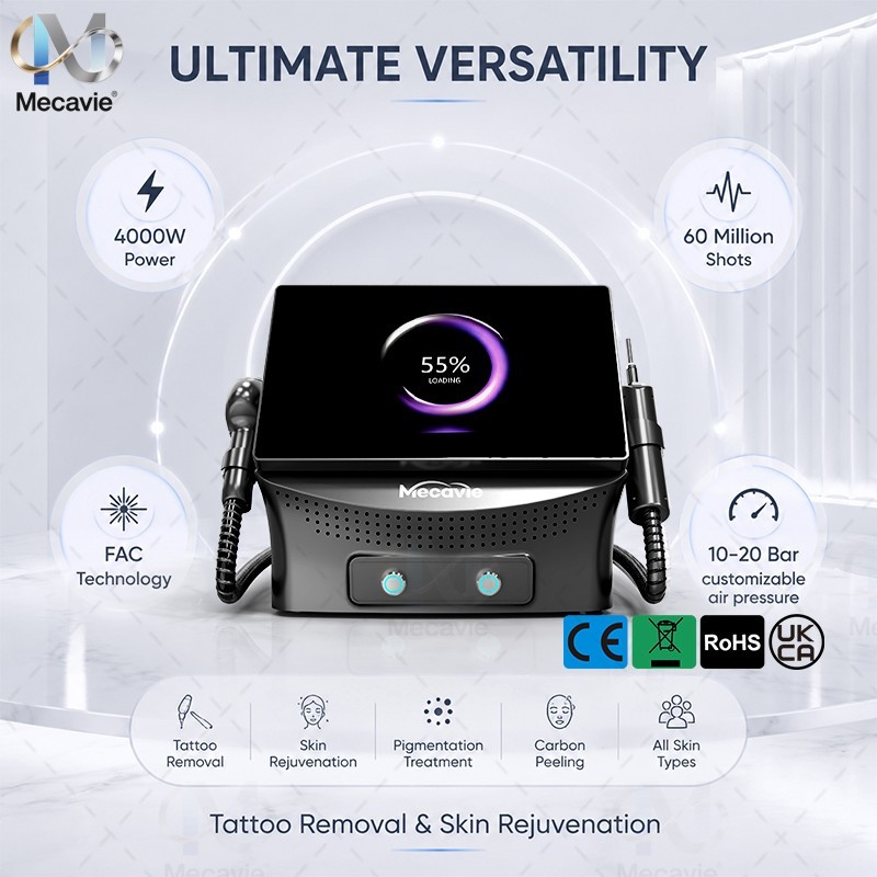 2-In-1 Ice Cooling FAC Dual Probe Pigment & Body Texture Salon Skin Care Machine
