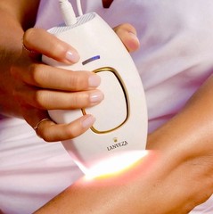 LANVEZA IPL Hair Removal Device Corded 500000 Flashes Legs/Arms White Gold